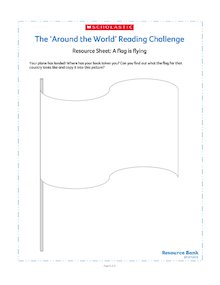 Around the World Reading Challenge Resource Sheet: A flag is flying
