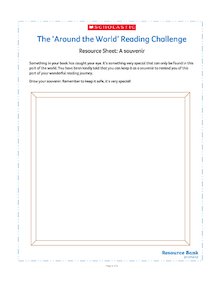 The Around the World Reading Challenge: A souvenir