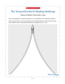The Around the World Reading Challenge: A tent with a view