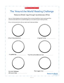 The Around the World Reading Challenge: I spy through my telescope… Africa!