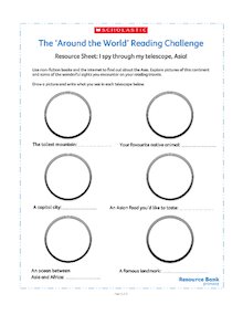 The Around the World Reading Challenge: I spy through my telescope… Asia!