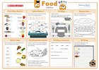 Literacy food activity mat