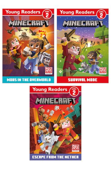 Minecraft Young Readers Pack x 3