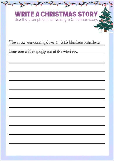 Christmas story starter 4