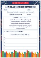 Reading Resolutions Template 2