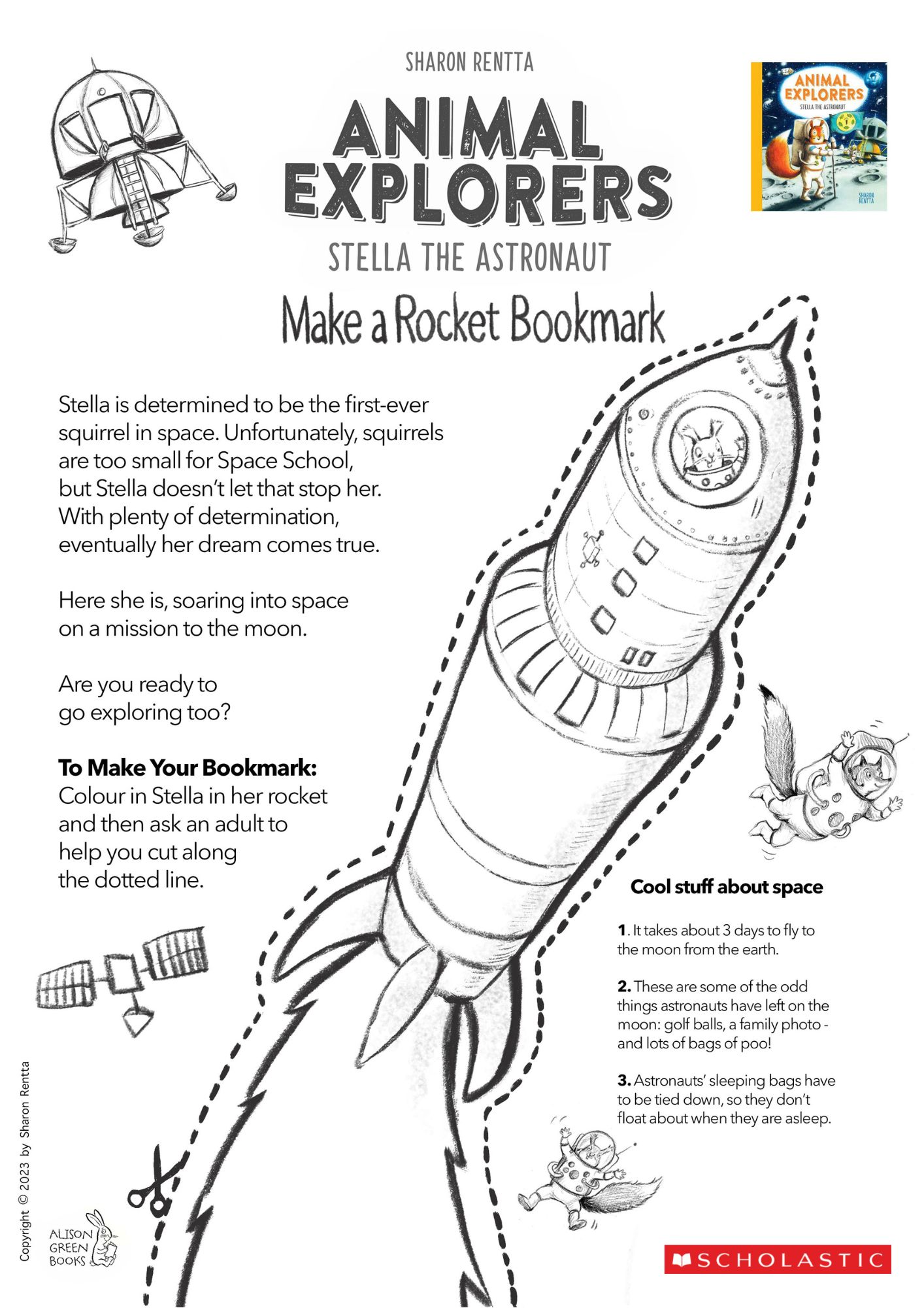 Stella The Astronaut Activity Sheet 2 Scholastic Kids Club