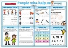 People who help us – literacy mat