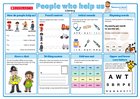 People who help us – literacy mat