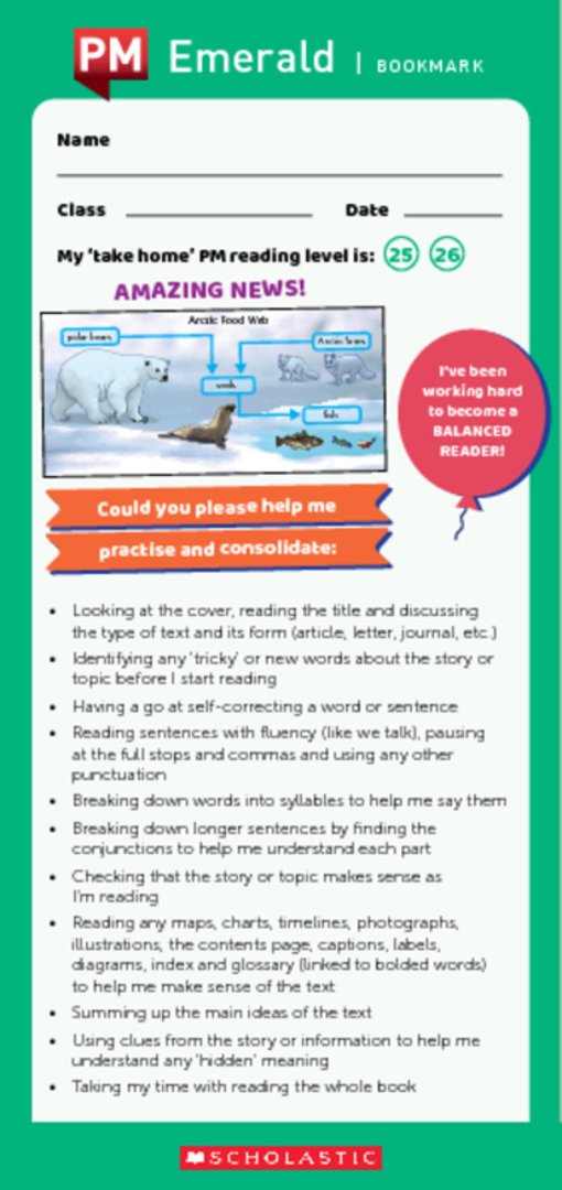 Scholastic PM bookmark_emerald.pdf Scholastic PM bookmark_emerald.pdf