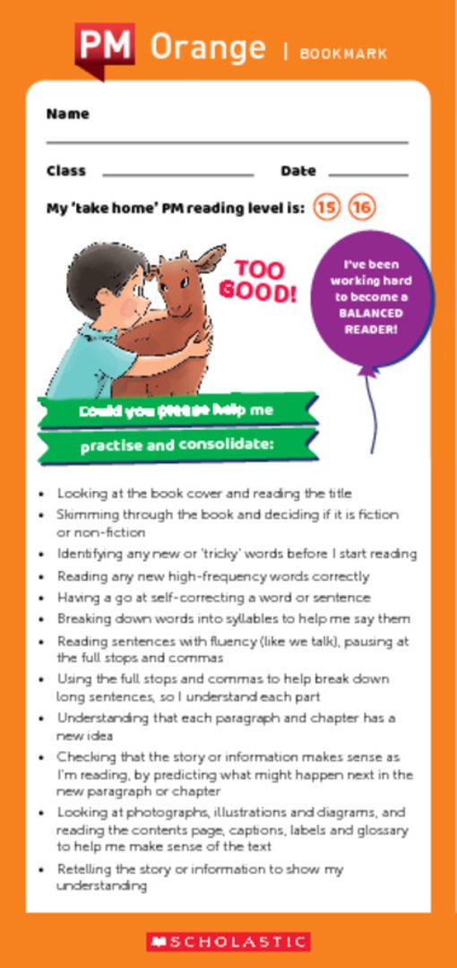 Scholastic PM bookmark_orange.pdf Scholastic PM bookmark_orange.pdf