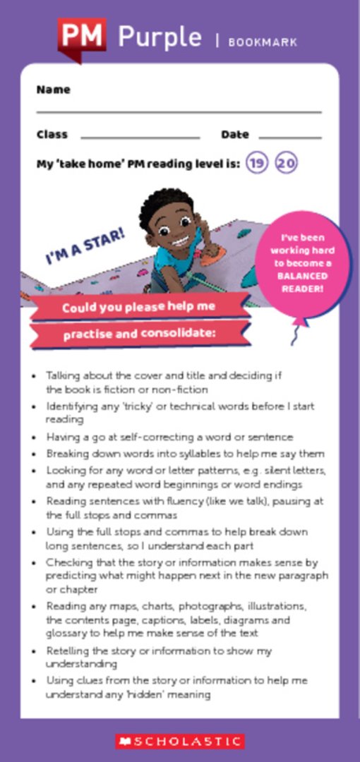 Scholastic PM bookmark_purple.pdf Scholastic PM bookmark_purple.pdf