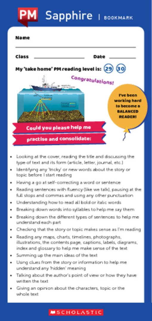 Scholastic PM bookmark_sapphire.pdf Scholastic PM bookmark_sapphire.pdf