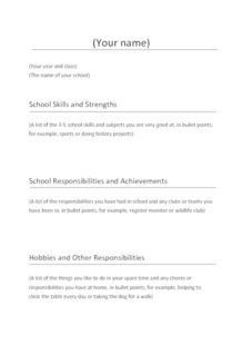 Book Fair Takeover - CV template