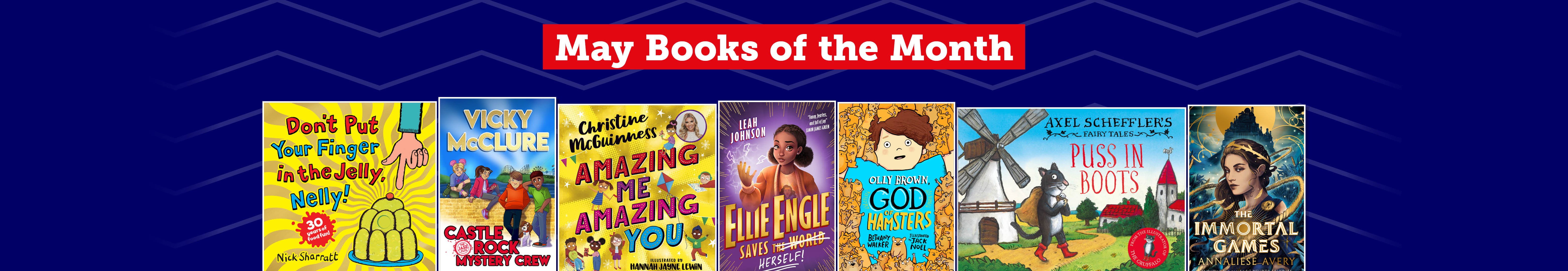 May Book of the Month Banner XL Scholastic Kids' Club