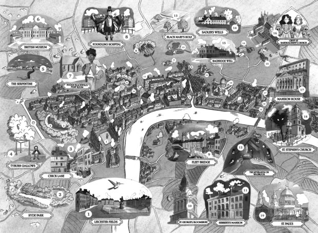 The Elemental Detectives map The Elemental Detectives map