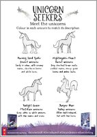 Unicorn Seekers 2 Activity Sheets