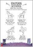 Unicorn Seekers 2 Activity Sheets (3 pages)