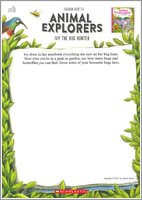 Ivy the Bug Hunter Activity Sheet