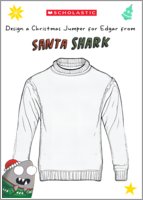 Santa Shark worksheet