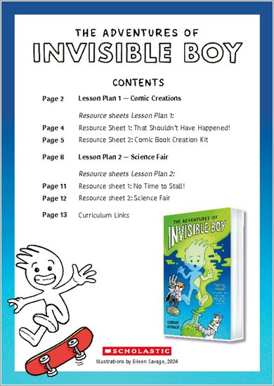 The Adventures of Invisible Boy – Teaching Resource