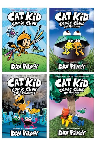 Cat Kid Comic Club Books 1-4 Graphic Novel Pack - Scholastic Kids' Club