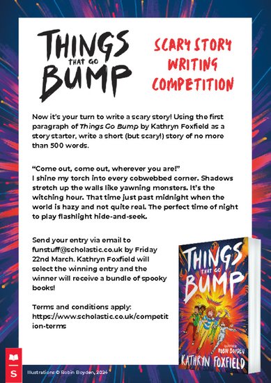 Things That Go Bump scary story writing competition