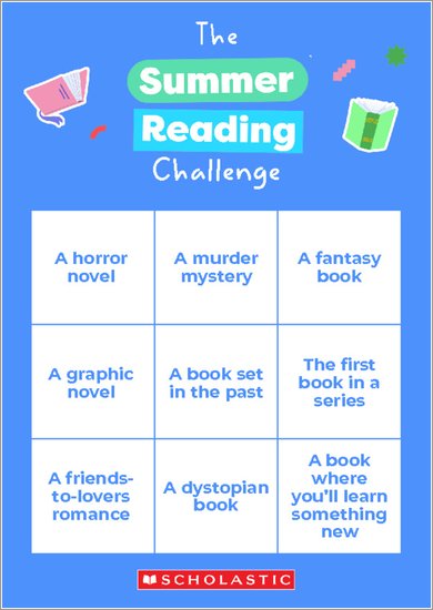 Summer Reading Challenge 2024 – Secondary
