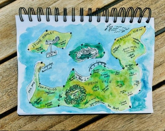 The Virtue Season – Map by L.M. Nathan