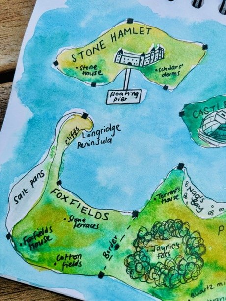 The Virtue Season – Map by L. M. Nathan (Close Up 1)