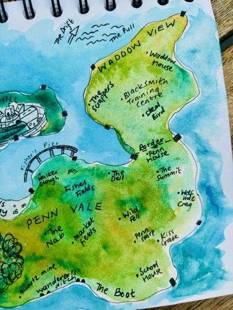 The Virtue Season – Map by L. M. Nathan (Close Up 3)