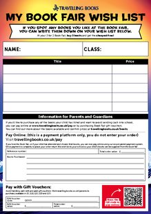 Travelling Book Fair 3 for 2 Wish List