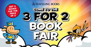 Travelling Book Fair 3 for 2 Social Media Graphic