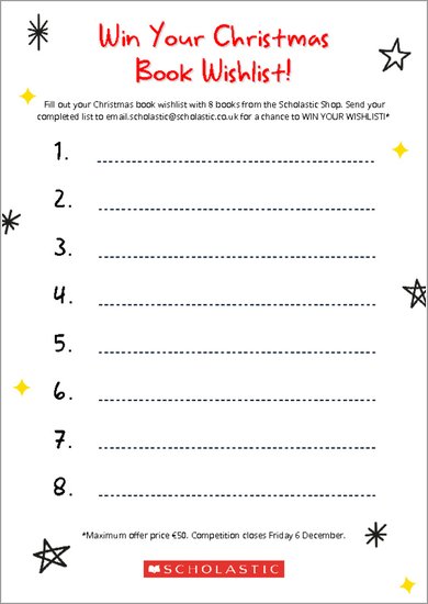 Win Your Christmas Book Wishlist IE