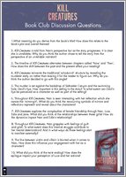 Kill Creatures Book Club Discussion Questions