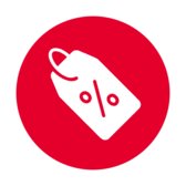 Discounts red icon Discounts red icon