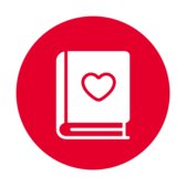 Book love icon Book love icon