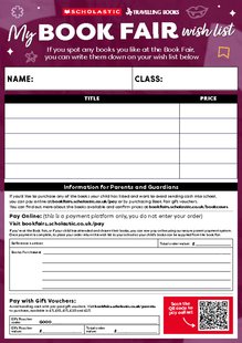 Secondary Book Fairs Wish List Autumn 2025