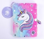 Rhinestone and Gem Fluffy Unicorn Diary