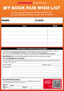 Travelling Book Fair Wish List Spring 2026 Travelling Book Fair Wish List Spring 2026