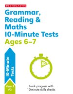 10-Minute SATS Tests: Grammar, Reading and Maths Ages 6-7 (6 Copies)