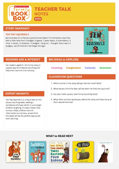 Teacher Talk Notes: Ten Tiny Squirrels.pdf Teacher Talk Notes: Ten Tiny Squirrels.pdf