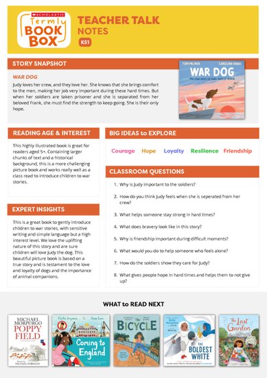 Teacher Talk Notes: War Dog.pdf Teacher Talk Notes: War Dog.pdf