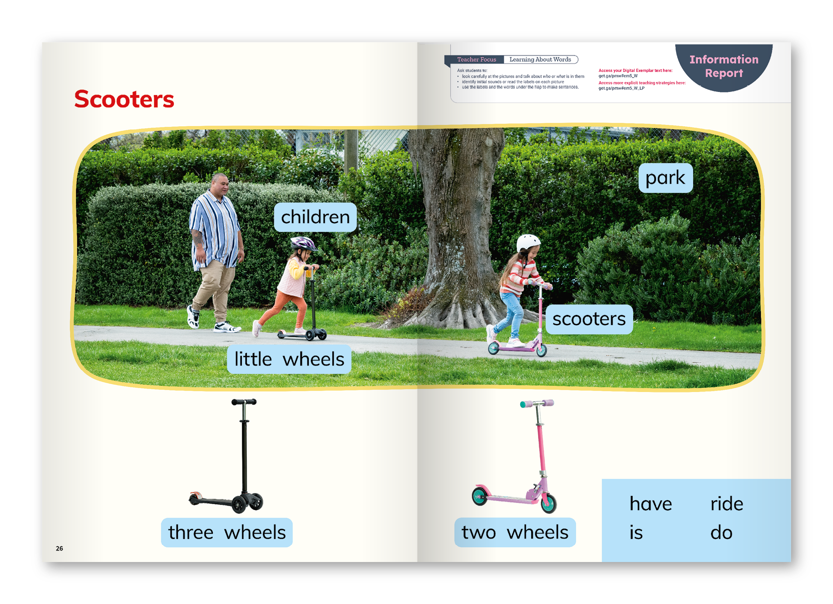 A spread from a PM exemplar 