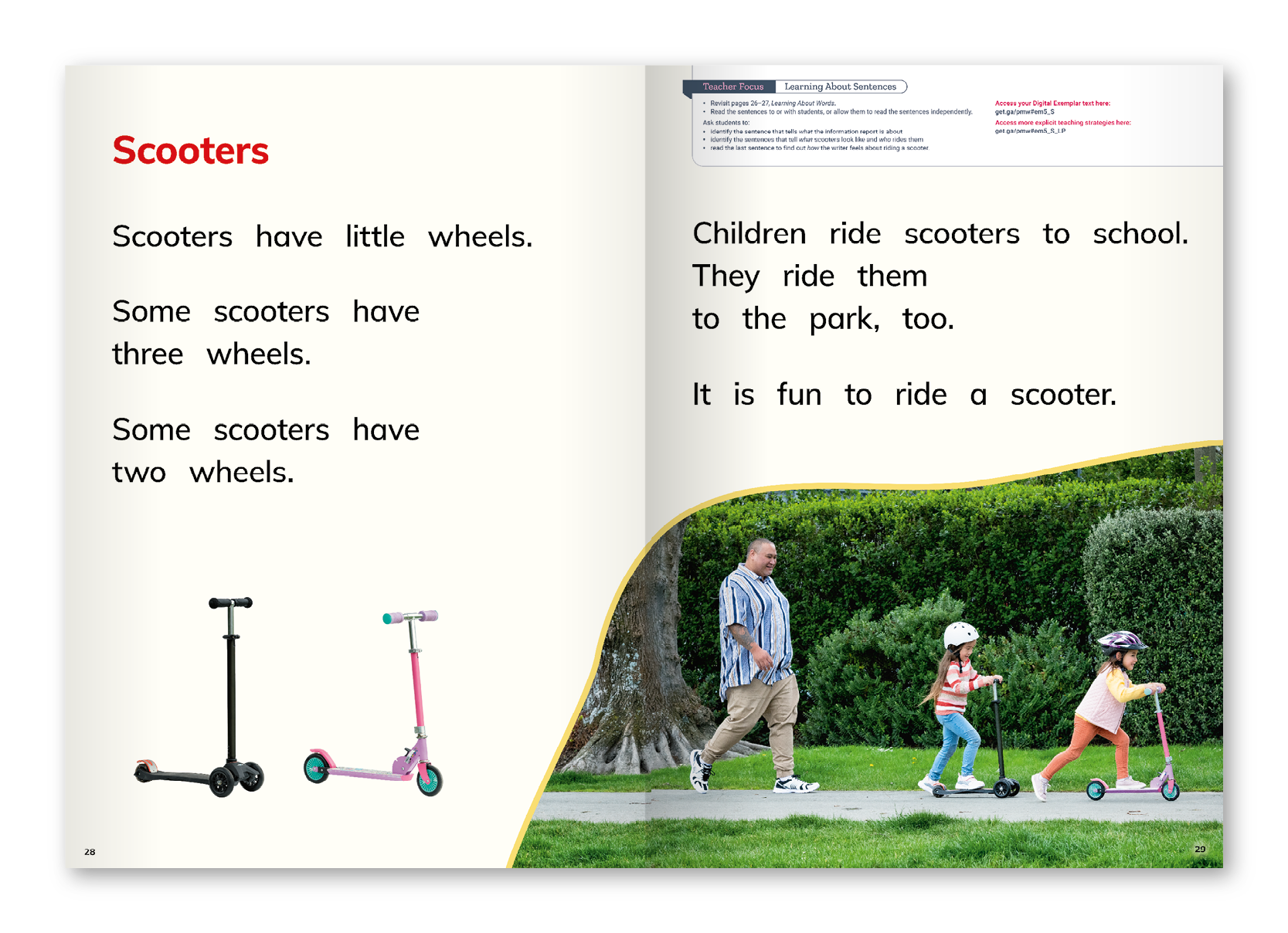 A spread from a PM exemplar 