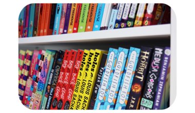 Books on a shelf Books on a shelf