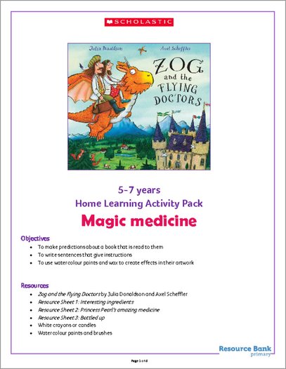 Magic Medicine: Zog and the Flying Doctor Activity Pack Ages 5-7