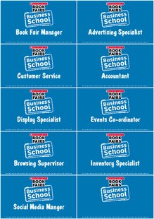 Book Fairs Business School - Volunteer Badges